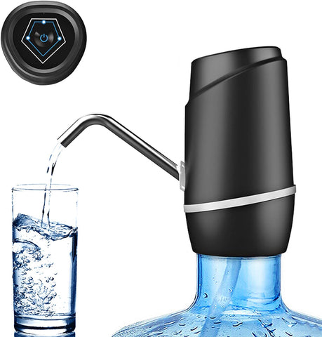 Pompe à eau électrique USB 2 à 5 gallons avec 2 tuyaux en silicone